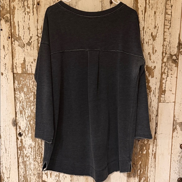 Soft Surroundings Charcoal Tunic Top - Picture 4 of 4